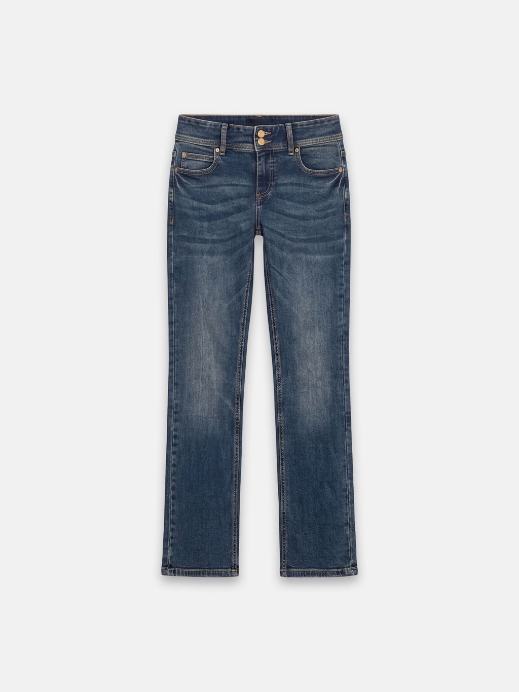 SKINNY FLARE LOW RISE JEANS