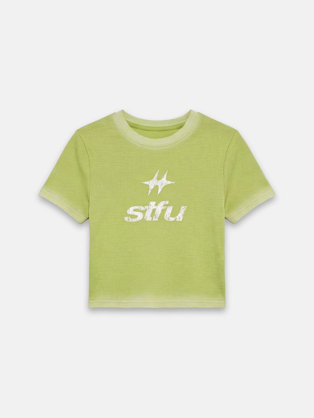 УКОРОЧЕННАЯ ФУТБОЛКА STFU С ПРИНТОМ