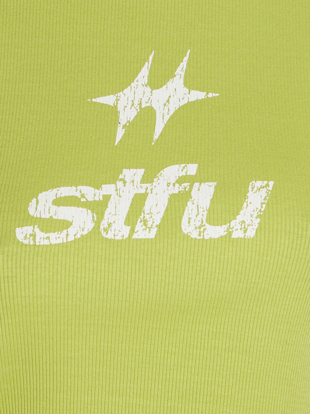 УКОРОЧЕННАЯ ФУТБОЛКА STFU С ПРИНТОМ