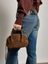 MINI SUEDE-EFFECT HANDBAG WITH DOUBLE HANDLES - view 1