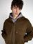 SUEDE-EFFECT BOMBER JACKET WITH HOOD - view 4