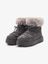 FAUX SUEDE BOOTS WITH FUR TRIM - view 3