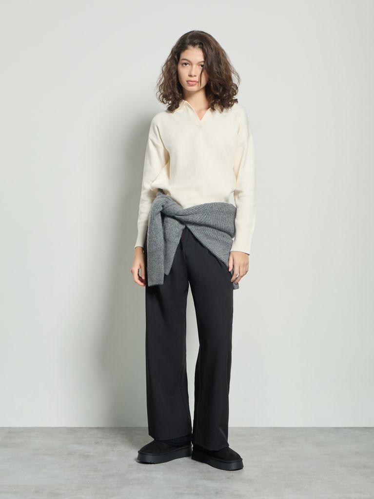 BASIC POLO SWEATER - view 2