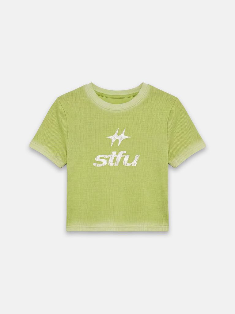 УКОРОЧЕННАЯ ФУТБОЛКА STFU С ПРИНТОМ - view 6