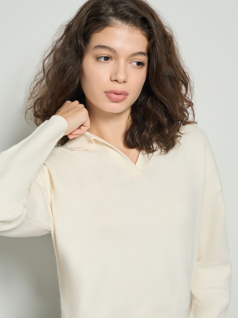 BASIC POLO SWEATER - view 4