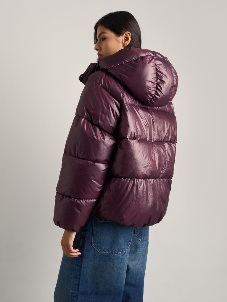 PUFFER JACKET WITH HOOD - view 4