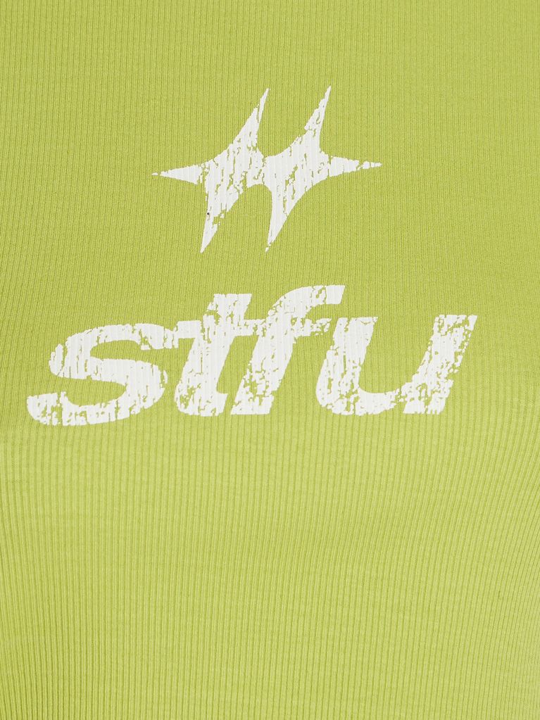 УКОРОЧЕННАЯ ФУТБОЛКА STFU С ПРИНТОМ - view 5