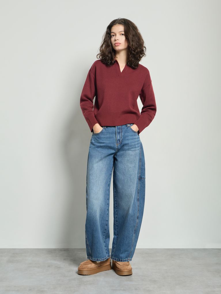 BASIC POLO SWEATER - view 3