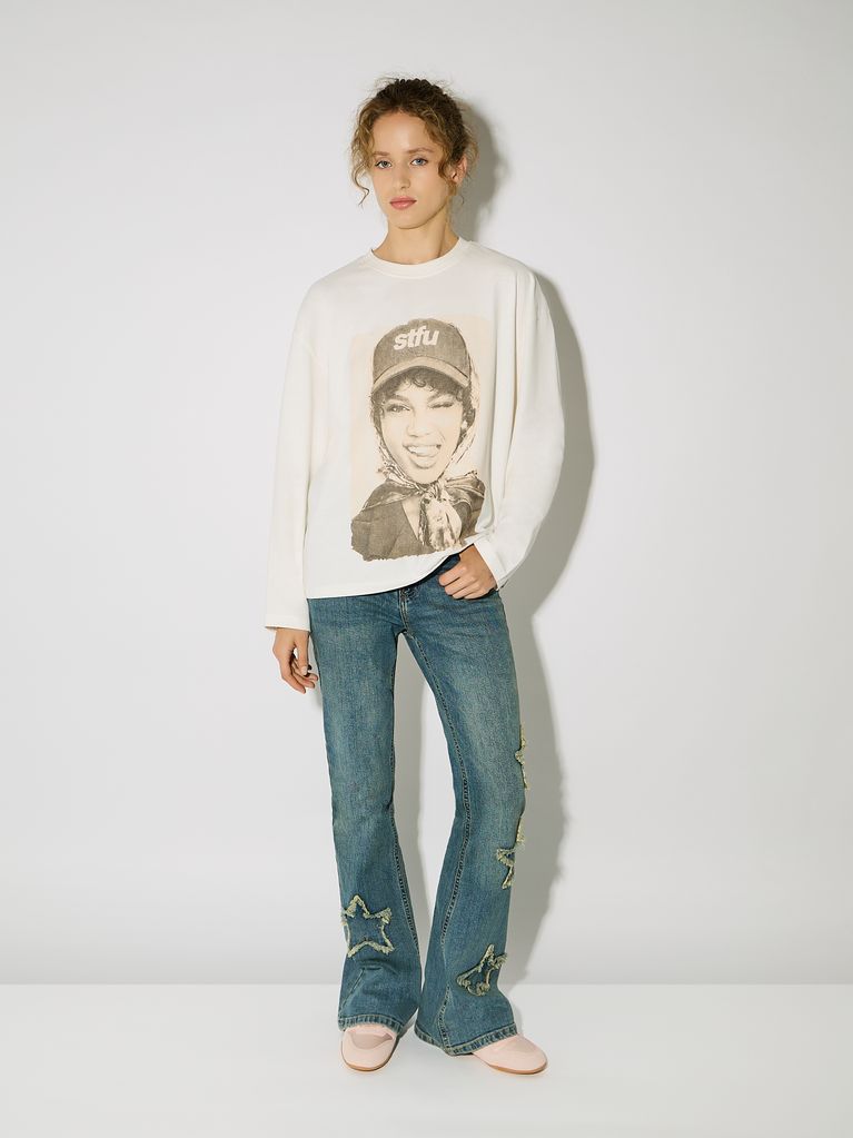 STFU PHOTO PRINT LONG-SLEEVE T-SHIRT - view 3