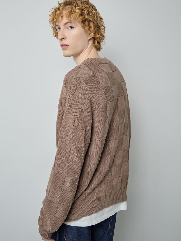 CHECK-BLOCKED SWEATER - view 4