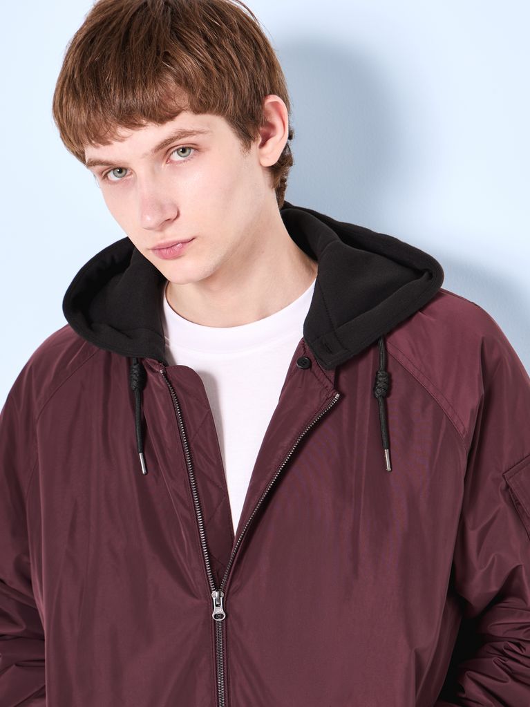 BOMBER JACKET WITH DETACHABLE HOOD - view 3