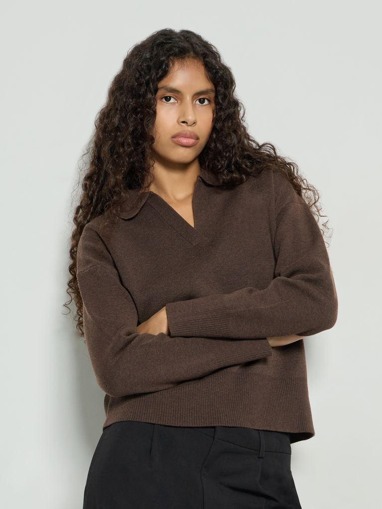 BASIC POLO SWEATER - view 1