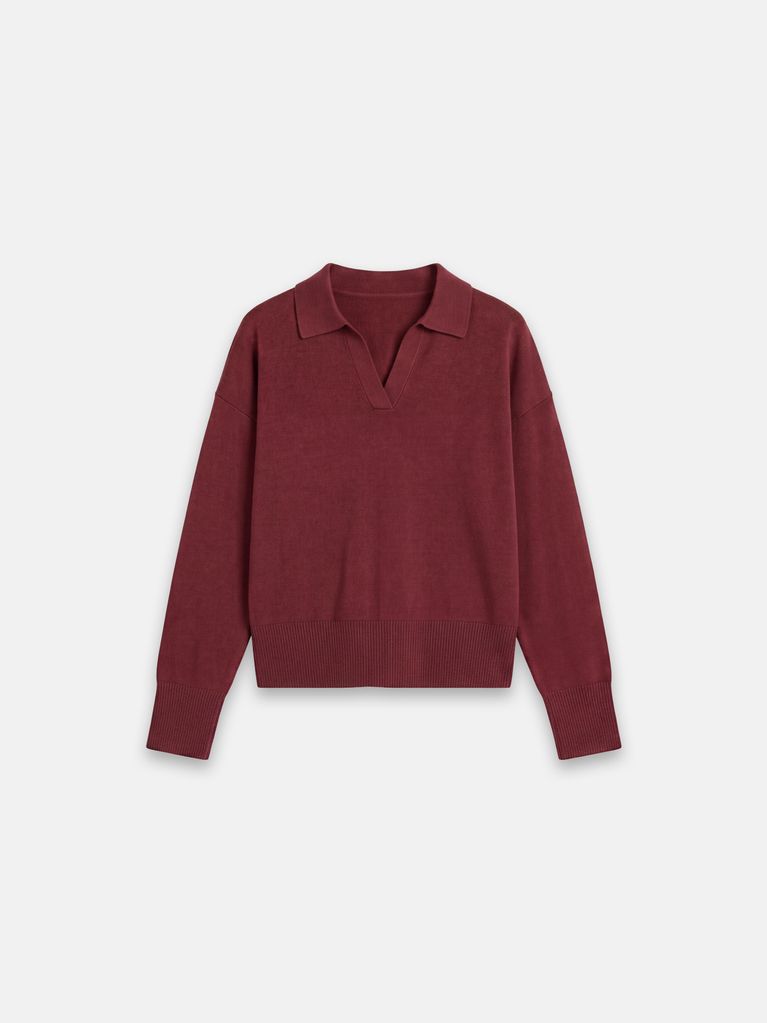 BASIC POLO SWEATER - view 6