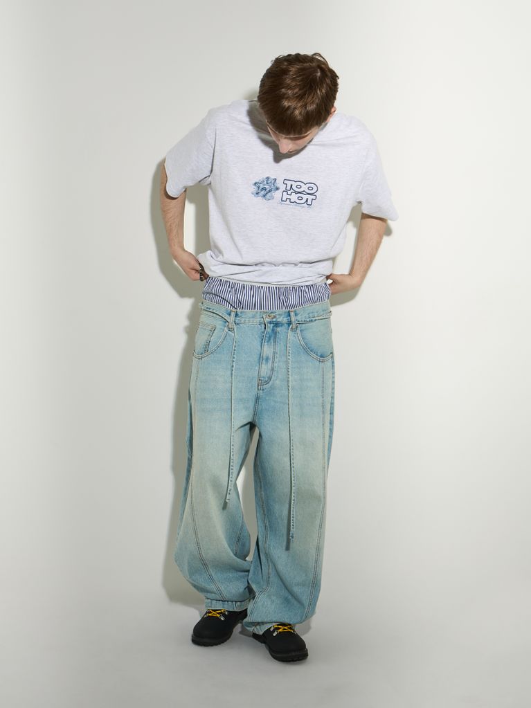 РАССЛАБЛЕННАЯ ФУТБОЛКА STFU С ПРИНТОМ - view 3