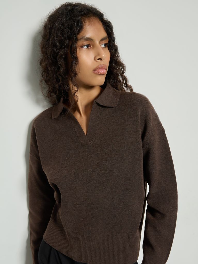 BASIC POLO SWEATER - view 4