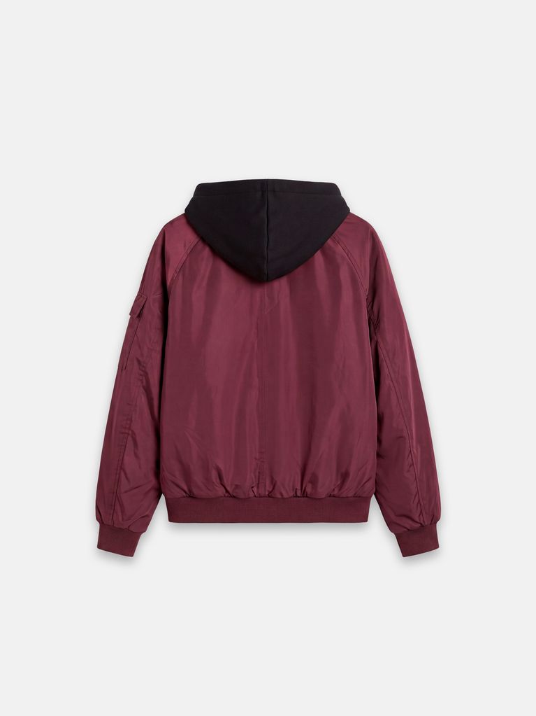BOMBER JACKET WITH DETACHABLE HOOD - view 7
