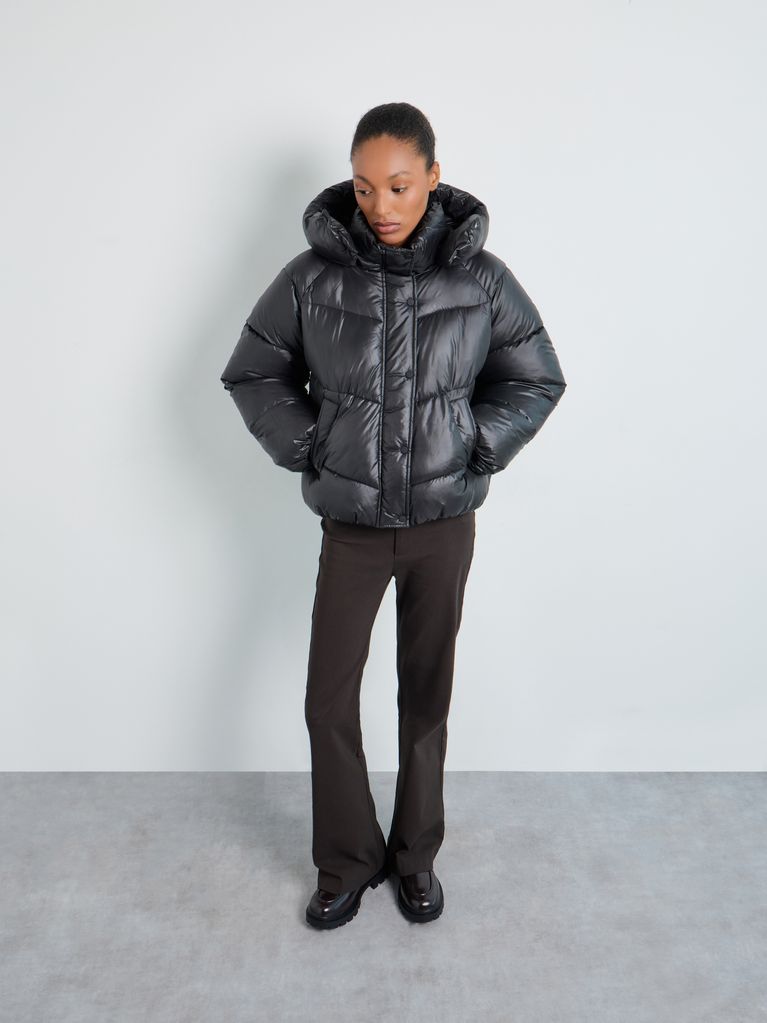 PUFFER JACKET WITH HOOD - view 2